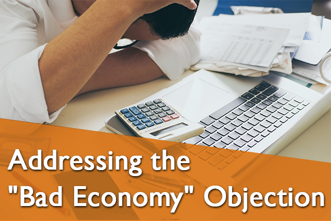 business owner stressed about the economy